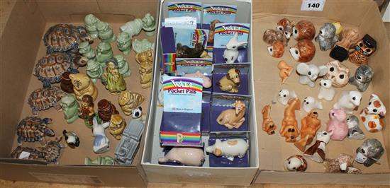 Collection of Phillip Laureston figures, Wade Whimsies & 12 Pocket Pals figures(-)